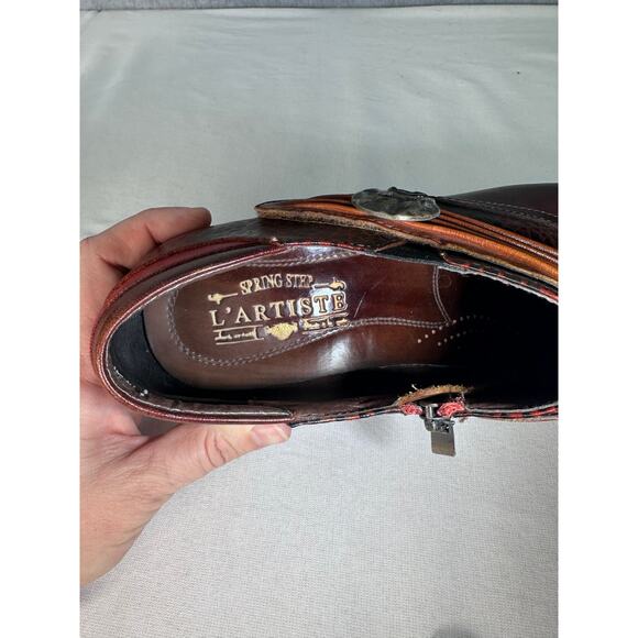 L'Artiste by Spring Step Womens sz 42 (10.5-11) Fia Ankle Bootie Block Heel BOHO - Picture 9 of 14